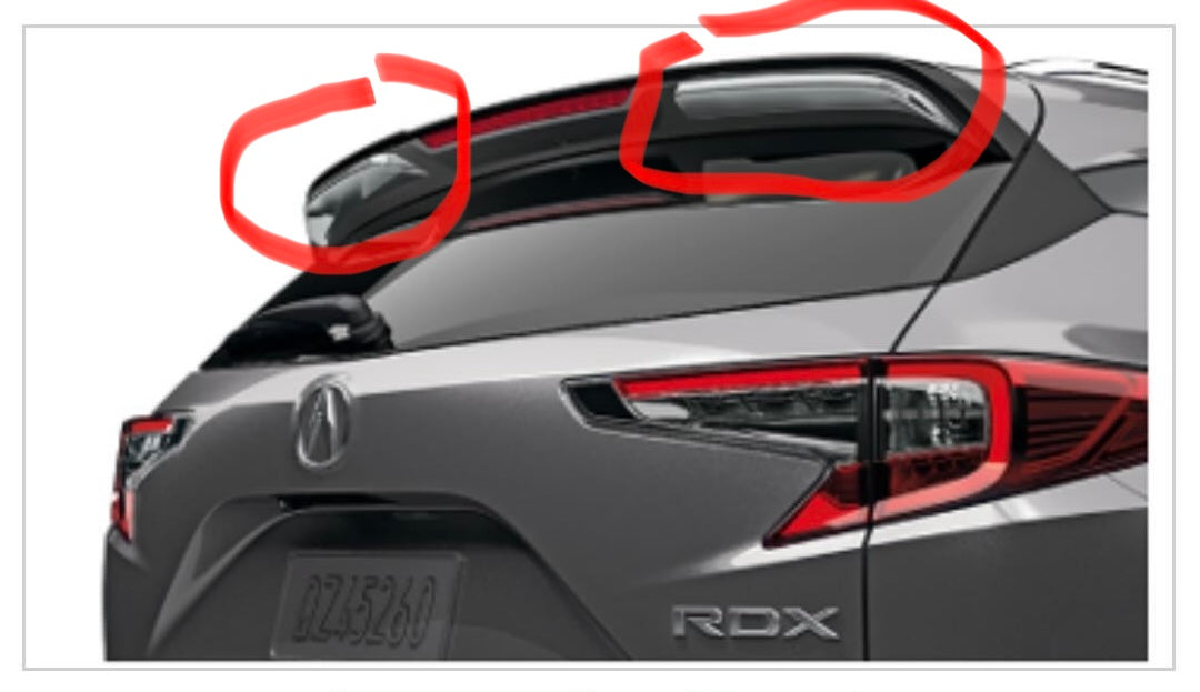 2019-2021 RDX Carbon Fiber Tailgate Spoiler Garnish